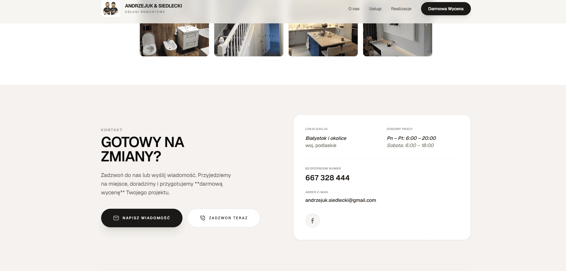 Zrzut ekranu Firma Remontowa
